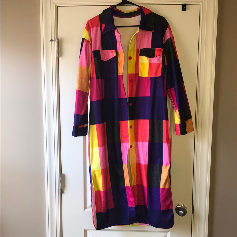 Colorful Plaid Women's Jacket